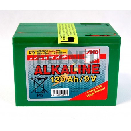 Bateria alkaliczna do elektryzatora 9V 120Ah mała