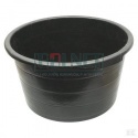 Pojemnik budowlany okrągły 90 l czarny – mocny zbiornik z uchwytami i wzmocnionym dnem