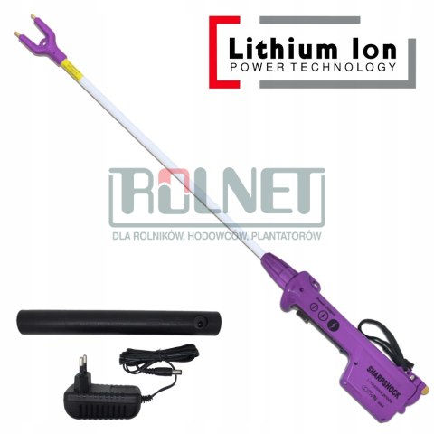 Poganiacz elektryczny AKUMULATOROWY 71cm 7000 V, OKRĄGŁA końcówka