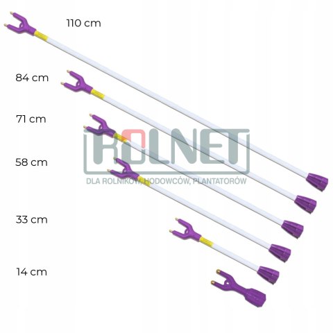 Poganiacz elektryczny AKUMULATOROWY 71cm 7000 V, OKRĄGŁA końcówka