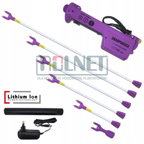 Poganiacz elektryczny AKUMULATOROWY 71cm 7000 V, OKRĄGŁA końcówka