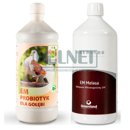 Probiotyk dla gołębi 1L + Melasa z trzciny cukrowej 1L