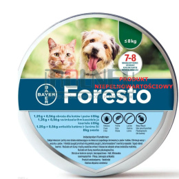 Bayer Foresto Obroża dla psów i kotów do 8kg
