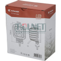 Lampa robocza LED, kwadratowa, 60W 5400 lm 10/30V