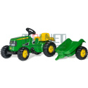 R01219 Traktor z napędem na pedały z przyczepą John Deere RollyKid Rolly Toys