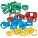 Obrączki dla drobiu, 20mm 100 szt. MIX kolorów