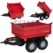 Przyczepa dwuosiowa czerwona MegaTrailer Rolly Toys 3-10 lat
