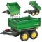 Przyczepa dwuosiowa zielona MegaTrailer Rolly Toys 3-10 lat
