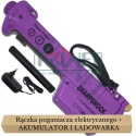 Rączka z akumulatorem i ładowarką do poganiacza elektrycznego akumulatorowego