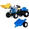 Traktor z napędem na pedały z ładowaczem i przyczepą New Holland RollyKid wiek 2,5-5 LAT