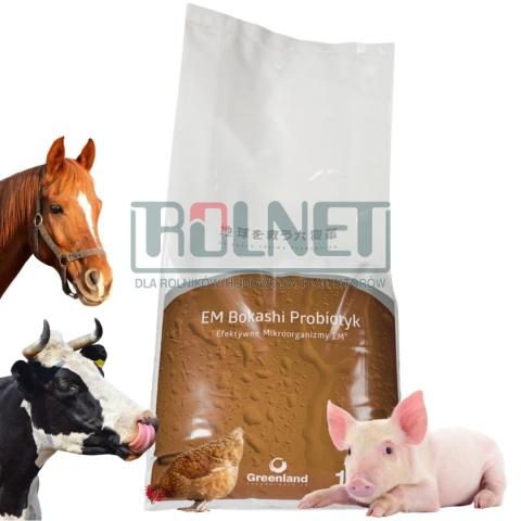 EM Bokashi Probiotyk dla zwierząt, 10 kg – Efektywne Mikroorganizmy, poprawa odporności, lepsze trawienie