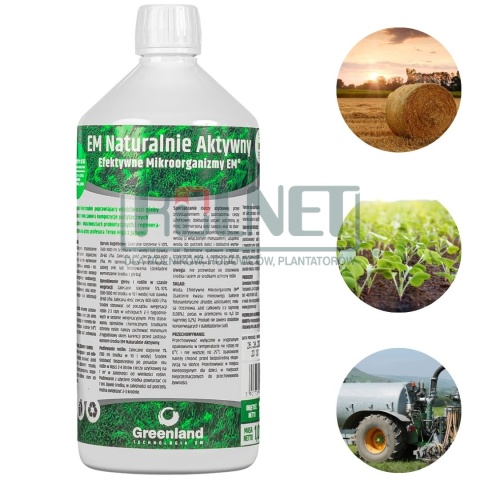 EM Naturalnie Aktywny 1 l – mikrobiologiczny preparat do poprawy żyzności gleby i rozkładu resztek