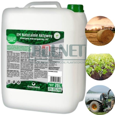 EM Naturalnie Aktywny 20 l – mikrobiologiczny preparat do poprawy żyzności gleby i rozkładu resztek
