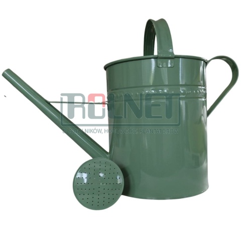 Konewka metalowa 12 l zielona – konewka ogrodowa z sitkiem do podlewania roślin