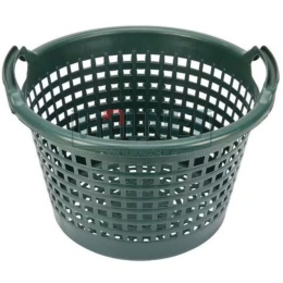 Kosz do zbierania ziemniaków zielony 25 kg – wytrzymały pojemnik z uchwytem z tworzywa sztucznego