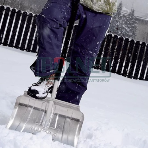 Łopata do odśnieżania aluminiowa 50 cm z trzonkiem metalowym – Prosperplast Alumax