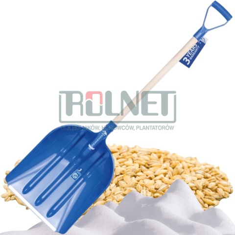 Szufla do śniegu i ziarna 40,5 cm z trzonkiem drewnianym