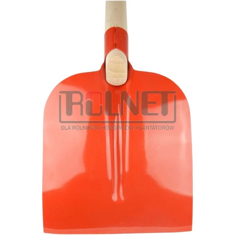 Łopata holsztyńska hartowana SHW nr 2 – szufla z trzonkiem bukowym 130 cm, czerwona