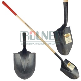 Łopata ogrodowa SHW True Temper z trzonkiem 120 cm – hartowana z trzonkiem jesionowym i uchwytem gumowym