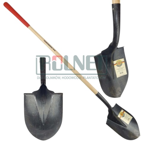 Łopata ogrodowa SHW True Temper z trzonkiem 120 cm – hartowana z trzonkiem jesionowym i uchwytem gumowym