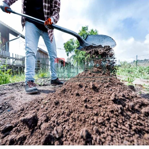 Łopata ogrodowa SHW True Temper z trzonkiem 120 cm – hartowana z trzonkiem jesionowym i uchwytem gumowym