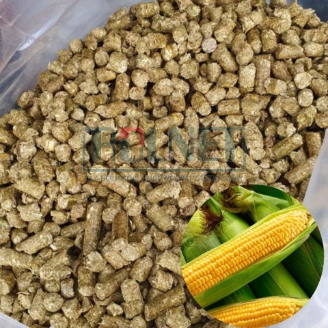 MaisCobs pellet z całej kolby kukurydzy, pasza dla koni