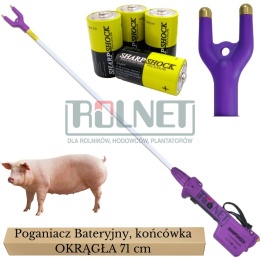 Poganiacz Elektryczny Bateryjny 71 cm 7000 V – Okrągła Końcówka