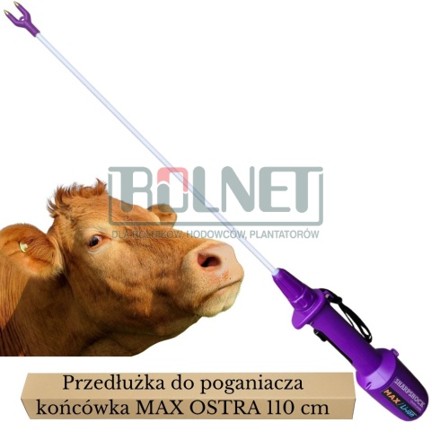Poganiacz elektryczny MAX AKUMULATOROWY 110cm 7000 V, OSTRA końcówka