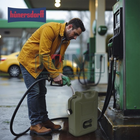 Kanister na paliwo plastikowy 20 l HDPE oliwkowy