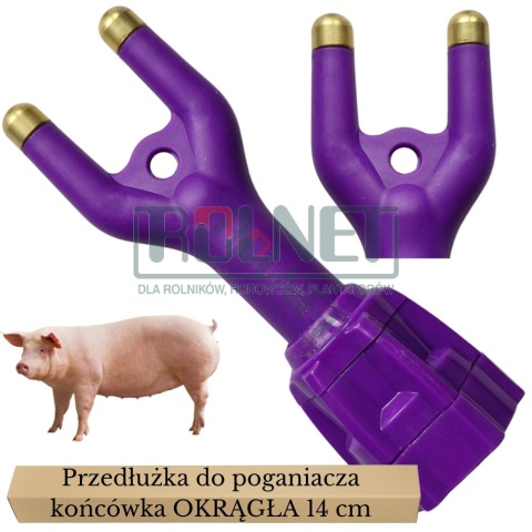 Przedłużka poganiacza elektrycznego 14 cm OKRĄGŁA KOŃCÓWKA