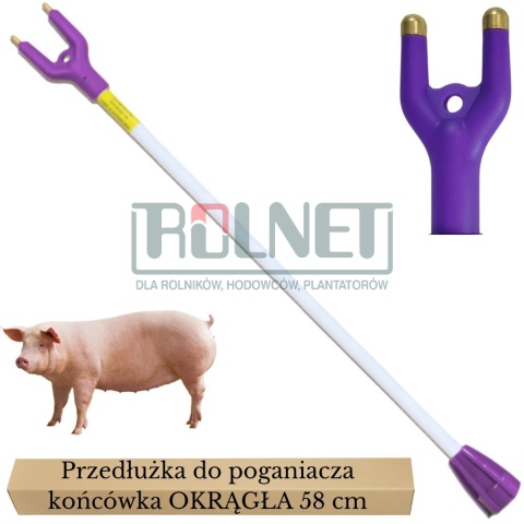 Przedłużka poganiacza elektrycznego 58 cm OKRĄGŁA końcówka