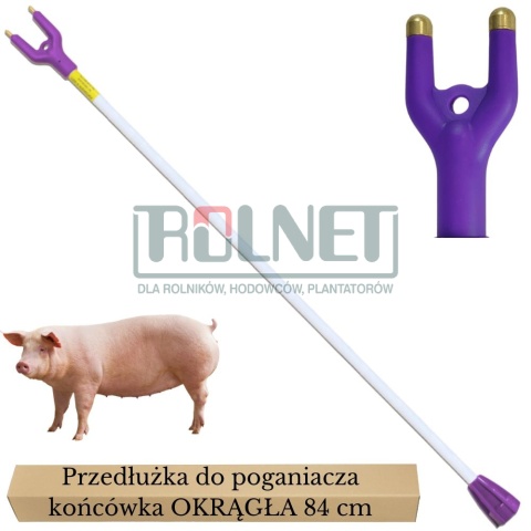 Przedłużka poganiacza elektrycznego 84 cm OKRĄGŁA końcówka