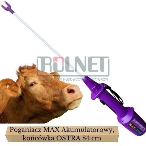 Poganiacz elektryczny MAX AKUMULATOROWY 84cm 7000 V, OSTRA końcówka