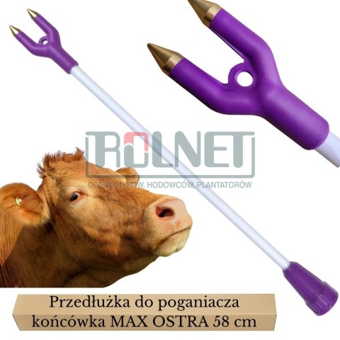 Przedłużka MAX poganiacza elektrycznego 58 cm OSTRA końcówka