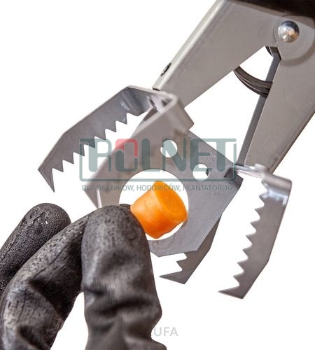 Pułapka na nornice VoleX John – metalowa szczypcowa, ocynkowana, z przynętą, do tuneli