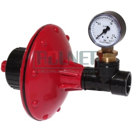 Regulator ciśnienia Red-Bar ze wskaźnikiem od 0,2 do 1 Bara