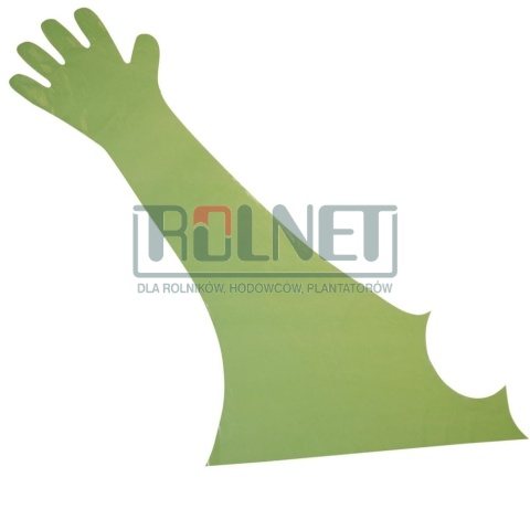 Rękawice weterynaryjne z ochraniaczem, 120 cm