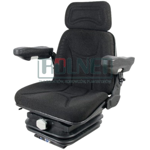 Siedzenie obszyte tkaniną z amortyzacją mechaniczną