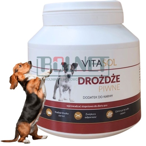 drożdze dla psa 0.25kg VITASOL