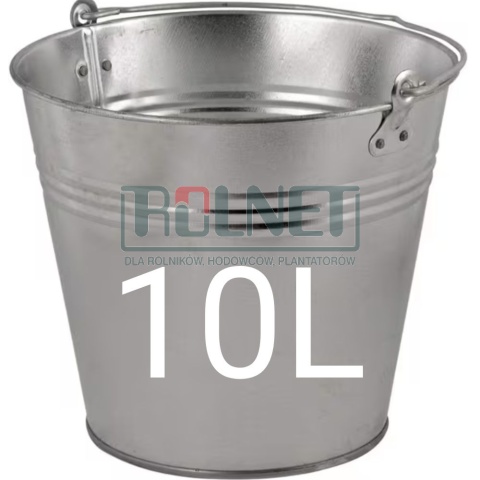 Wiadro ocynkowane 10 l