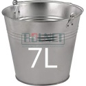 Wiadro metalowe ocynkowane 7 l