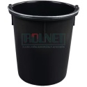 Wiadro wzmocnione budowlane 30 l Czarne