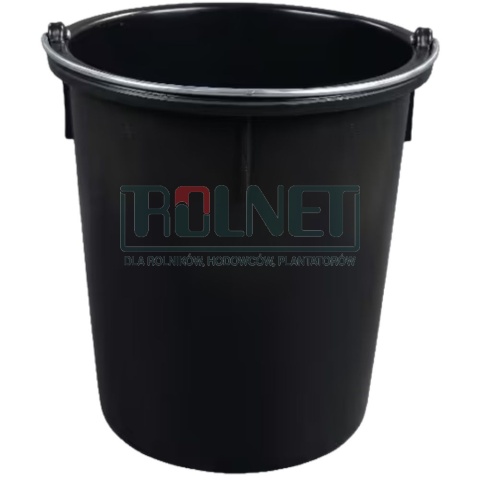 Wiadro wzmocnione budowlane 30 l Czarne