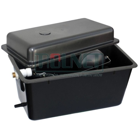 Zasobnik wodny z zaworem pływakowym do systemów pojenia