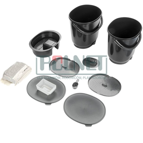 Zestaw kompostownków Organko Essential z podstawą kolor szary