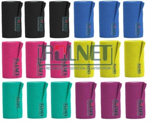 Bandaż elastyczny samoprzylepny mix 10szt Mocny