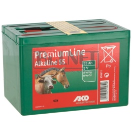 Bateria alkaliczna do elektryzatora 9V 55Ah AKO – mała do pastucha elektrycznego