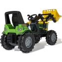 Ciągnik na pedały Deutz-Fahr Agrotron 7250 TTV z ładowaczem czołowym Rolly Toys – regulowany fotel i zaczepy przód/tył
