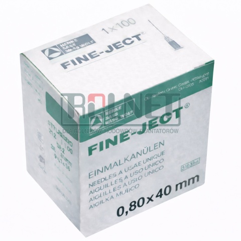 Igła jednorazowa 0,4 x 40 mm (opakowanie 100 szt.)
