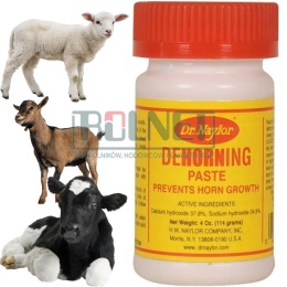 Pasta Dr. Naylor do dekornizacji cieląt, kóz i owiec – preparat kaustyczny na 60 sztuk